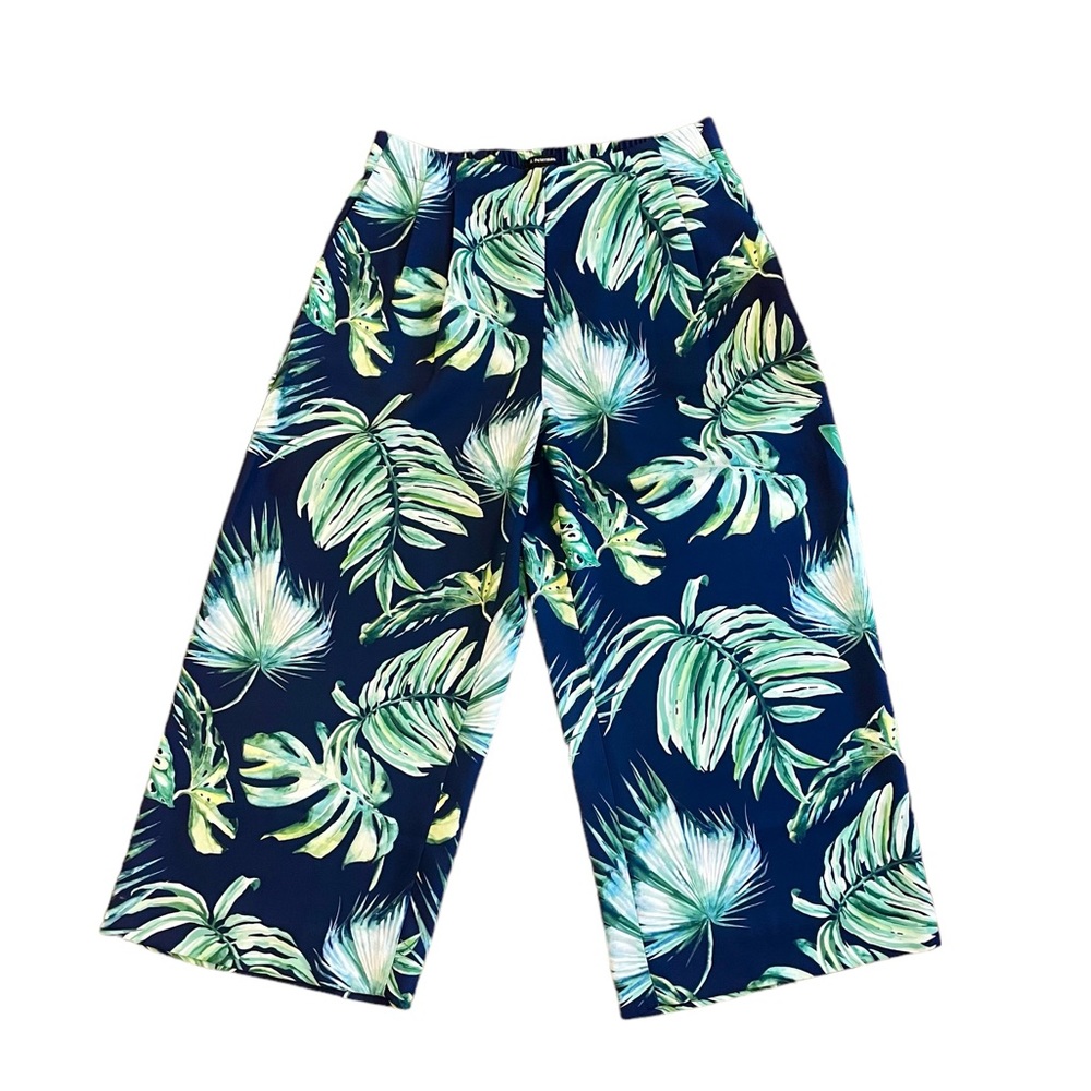 J. Peterman Palm Print Culottes